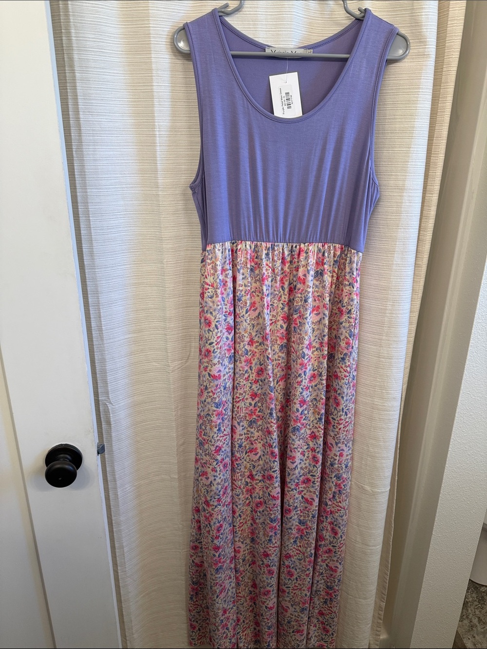 Michelle Mae purple petal maxi dress XL NWT